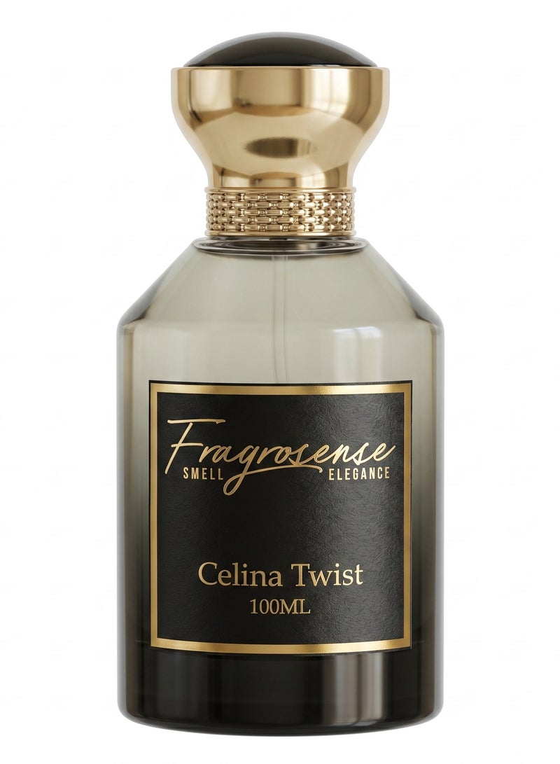 Celina Twist Eau de Parfum for Women 100ml - Long Lasting French Fragrance with Pink Pepper, Jasmine & Iris - Elegant Musky Patchouli & Vanilla Perfume - Floral Powdery Feminine Scent