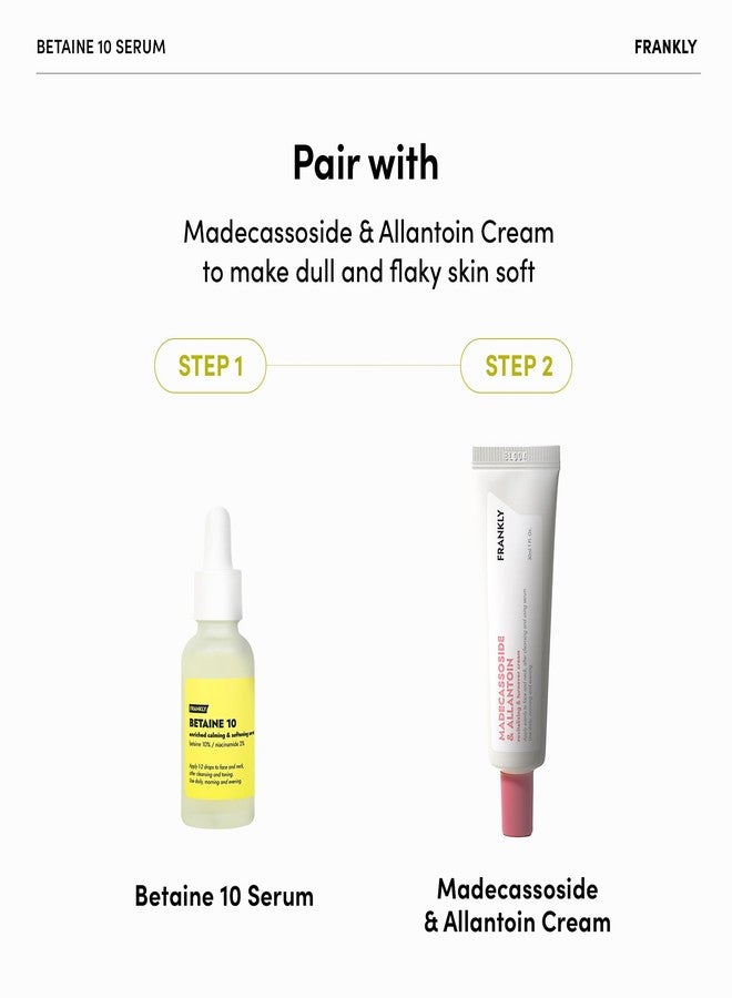 FRANKLY Betaine 10 Serum - Calm, Soften and Restore skin’s beauty and elasticity | 10% Betaine & 1% Niacinamide Fusion | Vegan & EWG Green | 1.01 fl.oz - Image 5