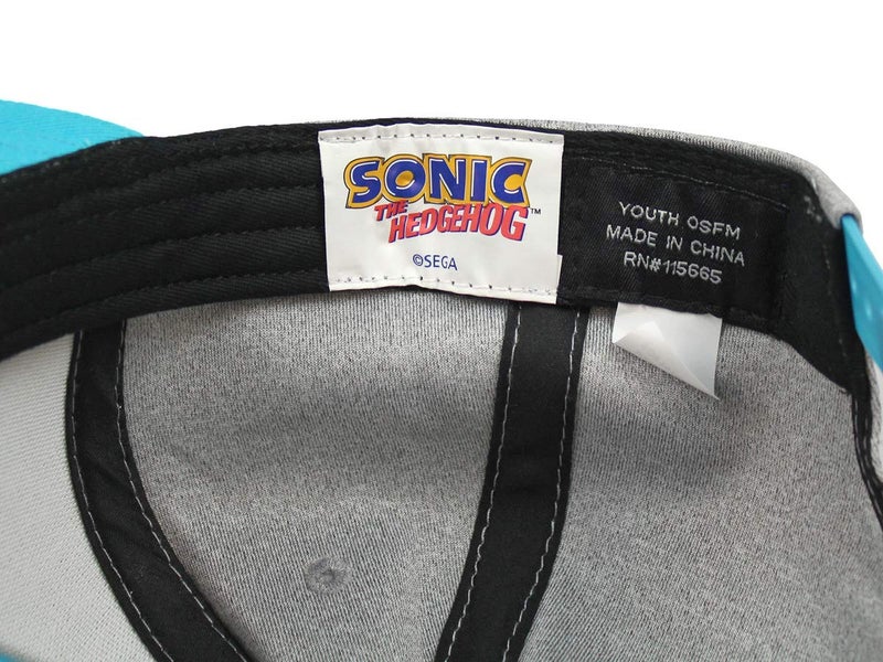 Bioworld Sonic The Hedgehog Face Snapback Youth Hat Gray - Image 3