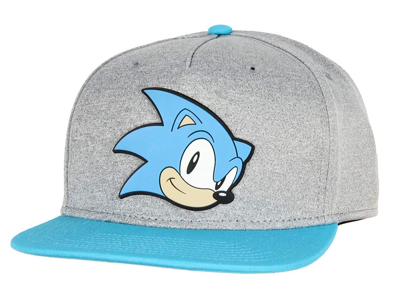 Bioworld Sonic The Hedgehog Face Snapback Youth Hat Gray - Image 1