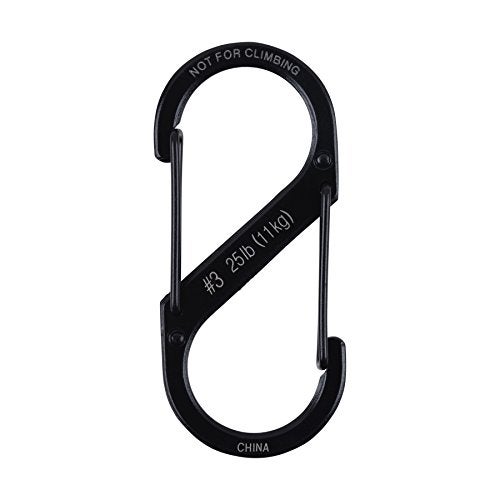 NITE IZE S-Biner, Size 3, Black ( 6 pack ) - Image 2