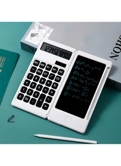 Plan A Scientific Calculator 2 in 1 LCD Display 12 Digits Erasable Digital Writing Pad, Foldable with Lock and Erase Button, Replaceable Battery and Solar Power, Perfect for Students and Daily Use  - Image 3
