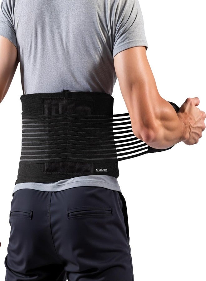 Solpro TorsoFit Waist Support for Men & Women | Joint Stabiliser for All Sports, Gym & Rehab Workouts | Joint Pain Relief for Active Lifestyle Injury Recovery & Arthritis (Black) - Image 1