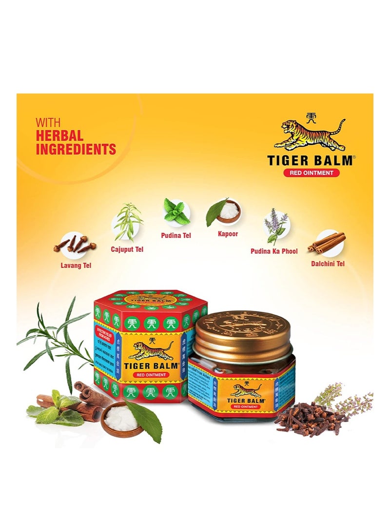 مجموعة تايجر بالم الدافئة لتخفيف الألم - عبوة من 4 ضمادات طبية (8 لصقات) ومرهم واحد لتخفيف الألم - إحساس دافئ لتسكين سريع للألم | مقاس كبير 10 سم × 14 سم | تسكين مُركز للعضلات والمفاصل والتصلب | راحة طويلة الأمد وجيدة التهوية - Image 3