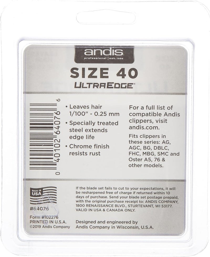 Andis Ultra Edge Carbon-Infused Steel Detachable Pet Dog Grooming Clipper Ceramic Blade | Perfect fo - Image 2