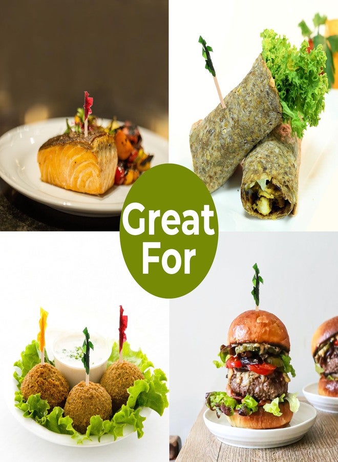 بيرفيكت ستيكس أعواد تزيين الساندويتشات Perfect Stix FP4-1000ct، 4 بوصة، متنوعة (عبوة من 1000 قطعة) - Image 4