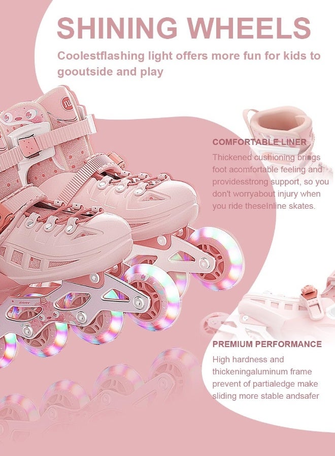 sway Roller Skate Shoes for Kids Inline skates with Full Light Up Wheels for Girls and Boys Beginners - Image 2