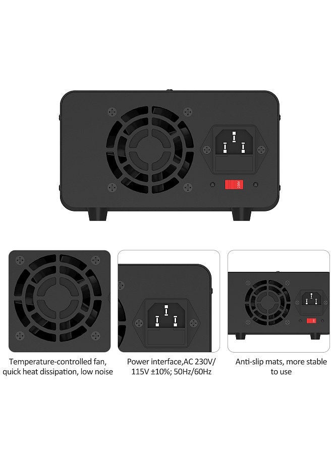 WANPTEK Variable DC Power Supply 60V 5A Bench Power Supply with 4-Digits LED Display Adjustable Switching Power Supply with Encoder Adjustment Knob Output Enable/Disable Button