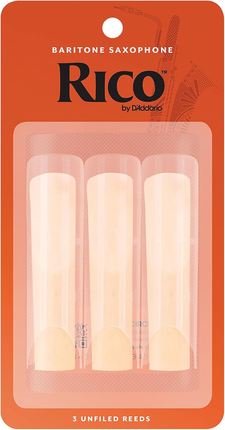 Rico Baritone Sax Reeds, Strength 1.5, 3-pack - Image 1