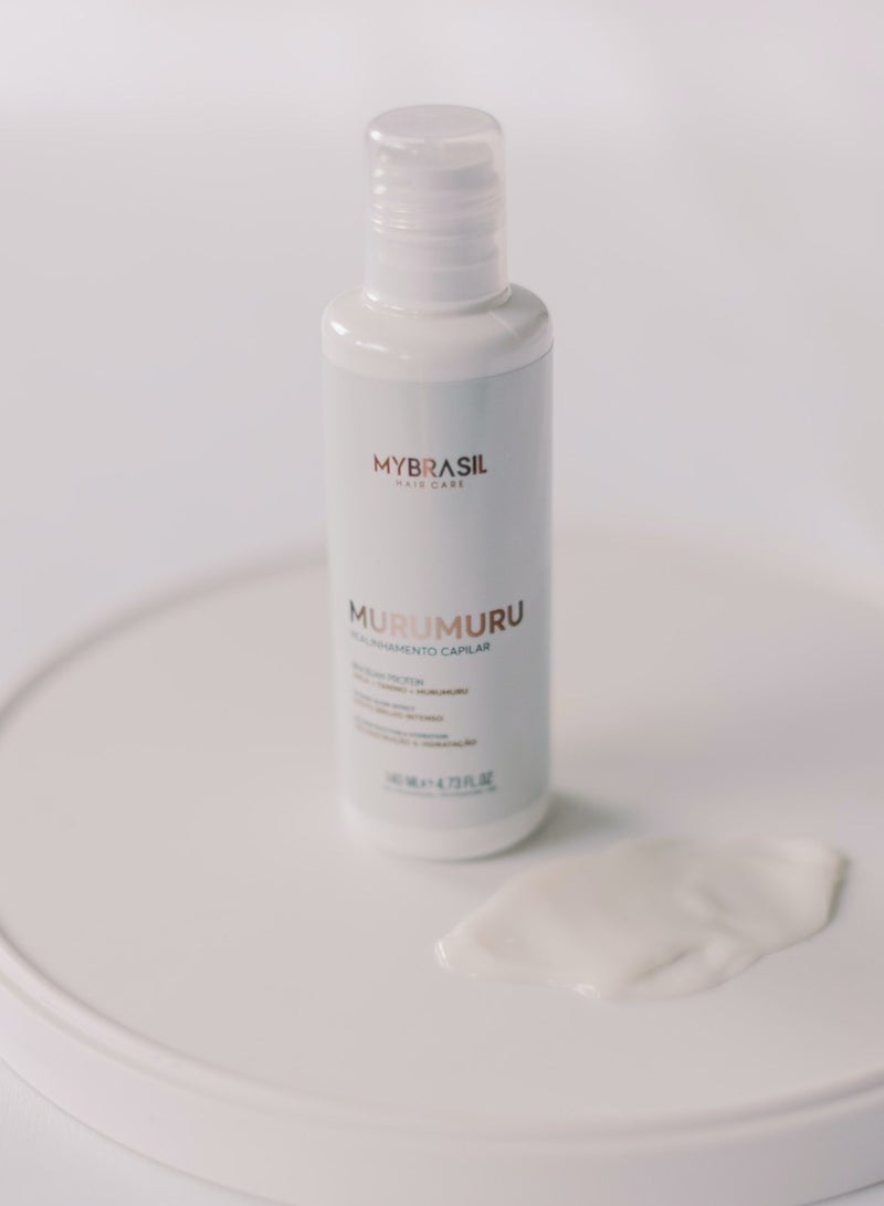 MYBRASIL HAIR CARE Murumuru Hair Protein – Professional-Grade Smoothing & Repair, Formaldehyde Free  140 ml - Image 2