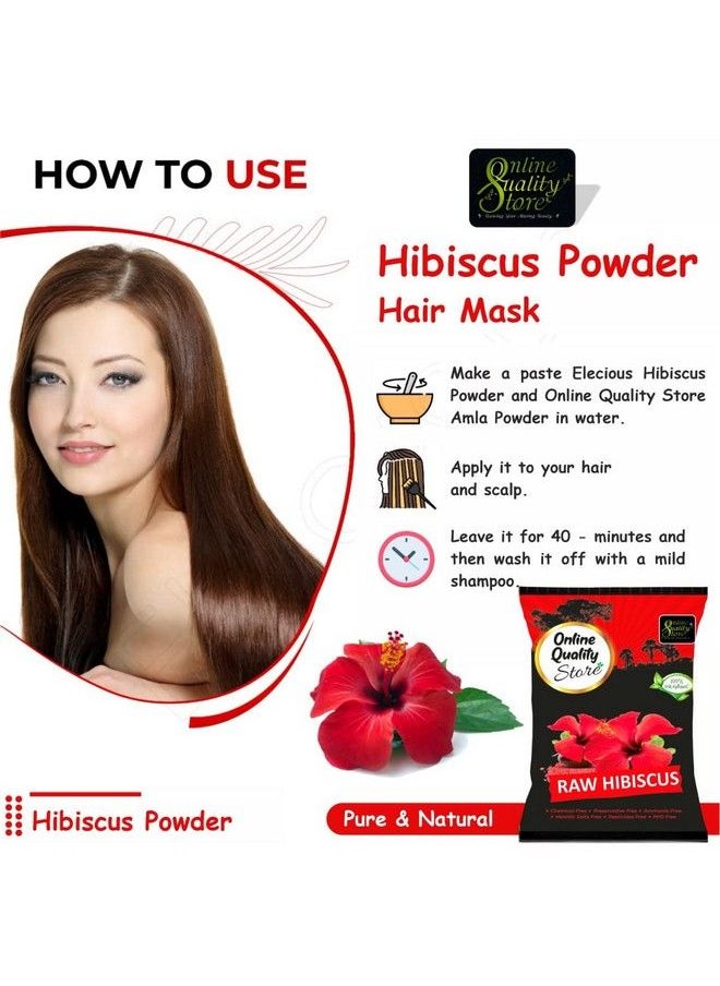 Online Quality Store Dry Hibiscus Flowers;Dry Hibiscus Flowers For Hair;Hibiscus Sabdariffa;Rosa Sinensis;Gudhal Ke Phool100G  - Image 4