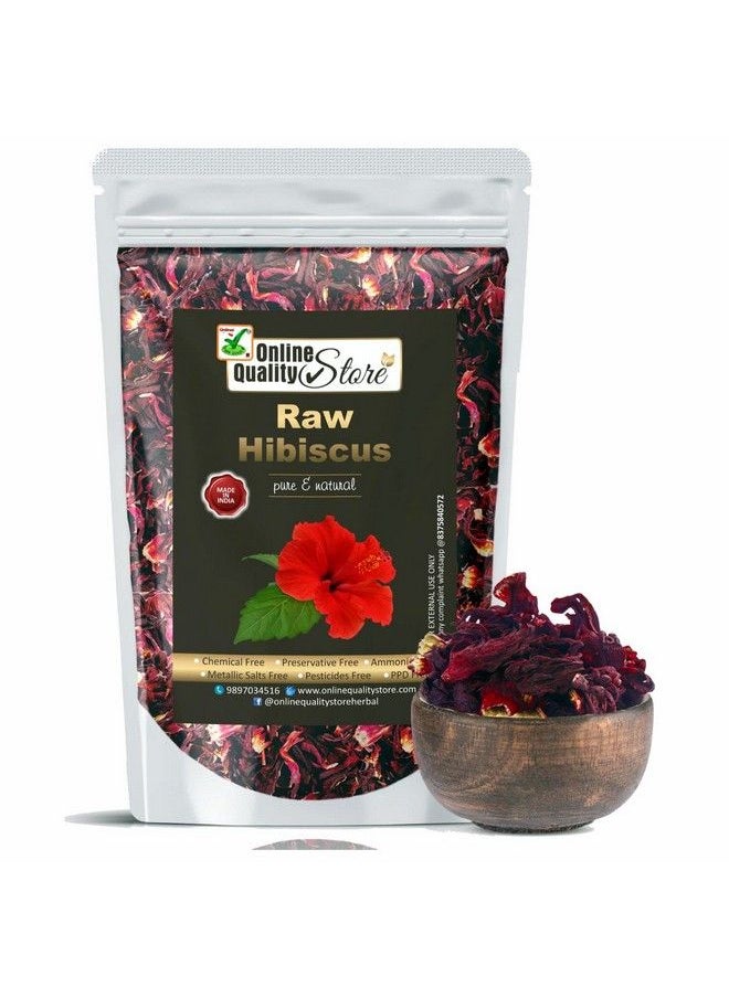 Online Quality Store Dry Hibiscus Flowers;Dry Hibiscus Flowers For Hair;Hibiscus Sabdariffa;Rosa Sinensis;Gudhal Ke Phool100G  - Image 3