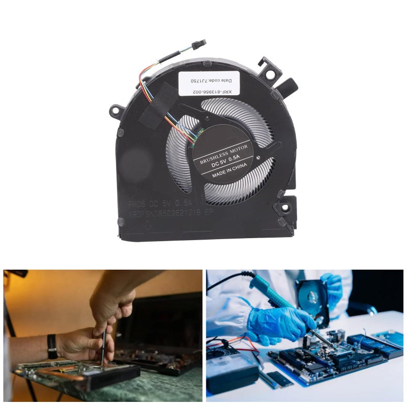 مروحة تبريد وحدة المعالجة المركزية (CPU) للكمبيوتر المحمول بتصميم منخفض الضوضاء وهيكل معدني مخصص لأجهزة الكمبيوتر المحمولة من طراز 15FA FB 15 FA100 - مشتت حراري للكمبيوتر المحمول - Image 3