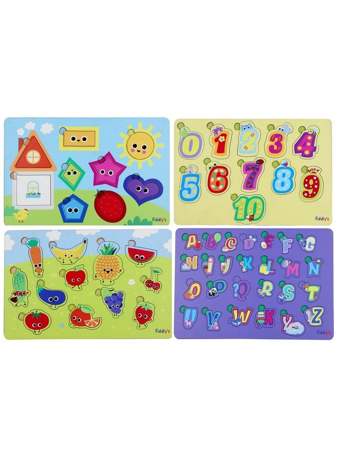 Fiddlys Fiddly'S Wooden Learning Educational Puzzle 12 Inch X 8 Inch Large Puzzle Toy For Kids & Children Age 4+ (Pack Of 43) - Image 1