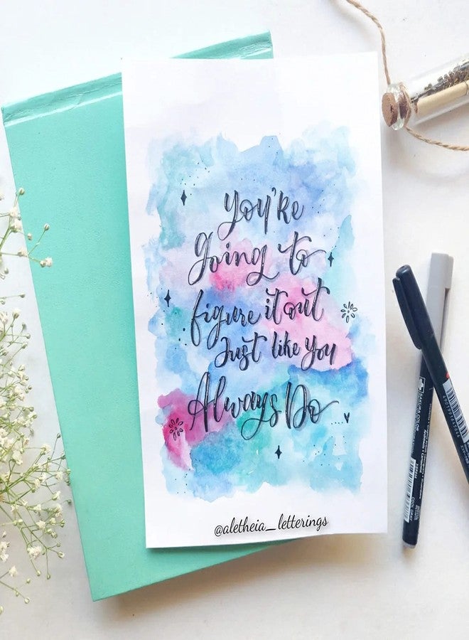 MENORAH مينورا - دفتر رسم A5 للفنانين - 140 غرام/متر مربع - (58 ورقة/116 صفحة) - دفتر رسم أنيق A5 للفتيات - (المقاس: 14.8 سم × 21.0 سم) - مصنوع يدويًا - دفتر رسم كاساتا (نعناع حلو - فراشة) - منظر طبيعي - Image 4