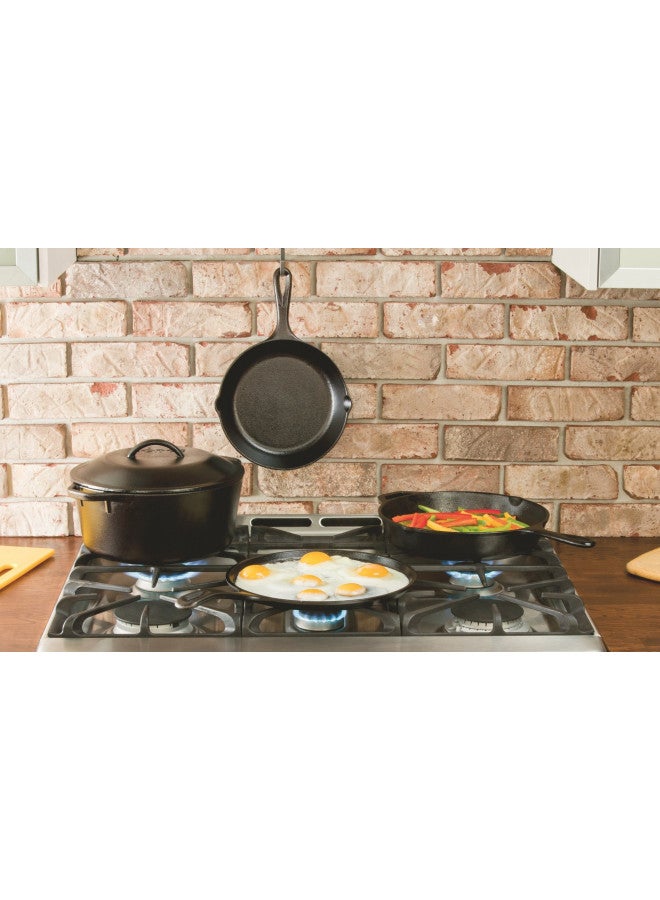 Lodge L2SP3 Cast Iron Serving Pot, Pre-Seasoned, 2-Quart,Black