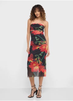 Bandeau Mesh Floral Bodycon Dress - pzsku/Z4C66F78E28484A66691CZ/45/_/1734937416/bd55f121-8014-46de-bfb3-c7c8bfd77efe