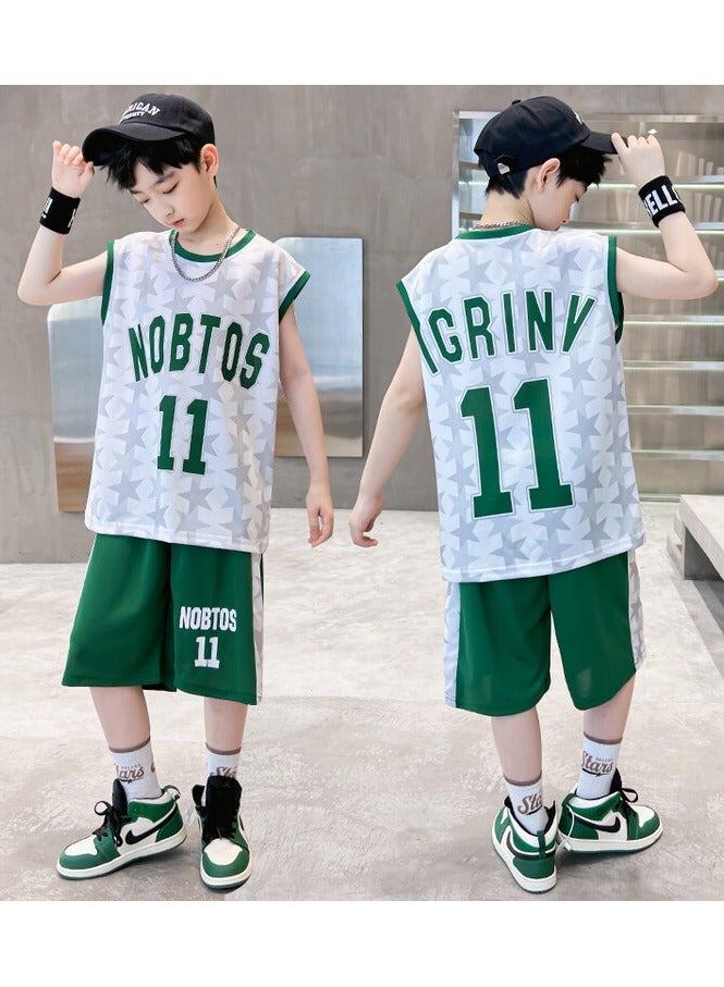 KUYING New Children's Basketball Suit Set  - Image 3