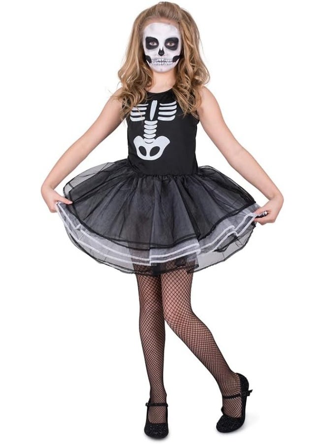 Mad Costumes Bones Tutu Dress Kids Costume-84514-M-5-6Y-Black - Image 2