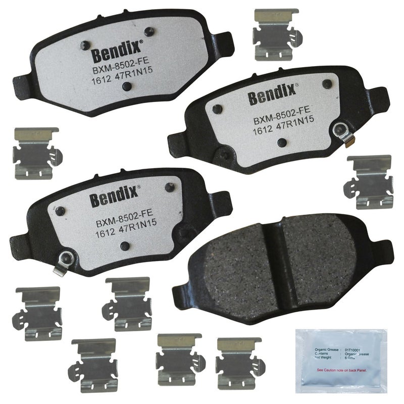 Bendix Fleet Metlok PBD1612 Semi-Metallic Rear Brake Pads for Select Models Ford Explorer, Flex, Police Interceptor Sedan, Utility, Special Service Taurus, Lincoln MKS, MKT - Image 3