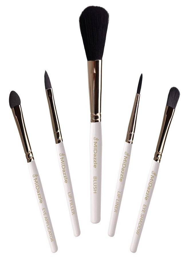 Omidazzle Midazzle Professional Pack of 5 Makeup Brush Set for Travel, Eye & Face Makeup (MIMB1317) - Image 3