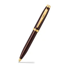 Sheaffer PEN SHEAFFER 100 9370 GLOSSY BROWN WITH GOLD TONE TRIM BP WITH RUSTIC MOCHA CREDIT CARD HOLDER (BROWN)