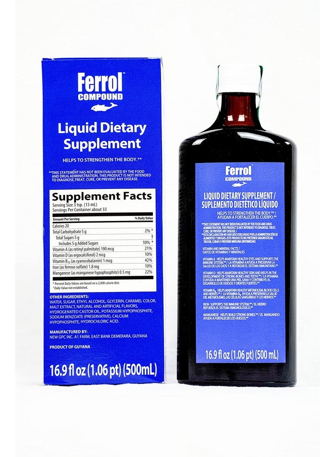 Ferrol Compound-Liquid Dietary Supplement 16.9 fl oz (500ml) - Image 1