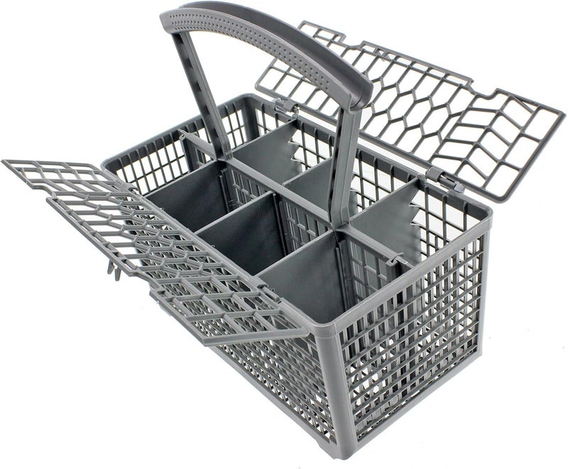 Spares2go Dishwasher Cutlery Basket Cage Lid & Removable Handle (235 x 242 x 130mm) - Image 1