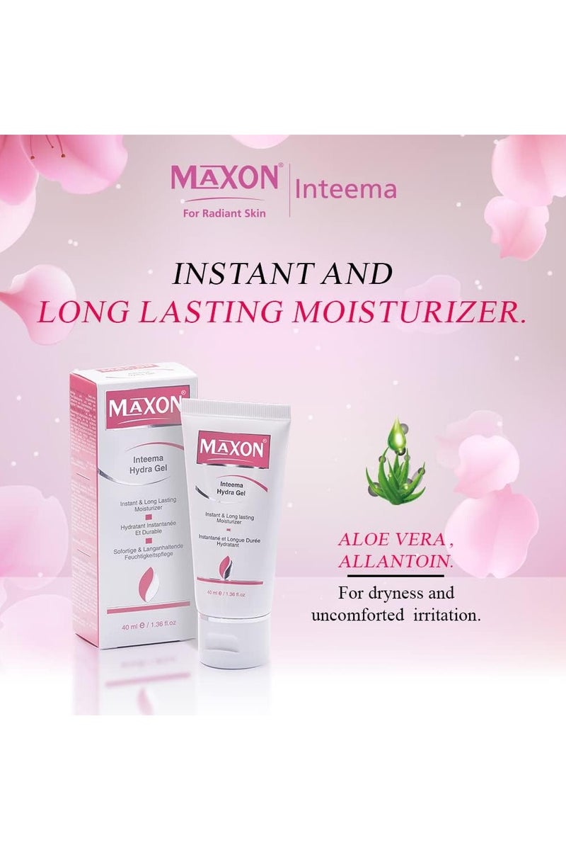 MAX-ON Inteema Hydra Gel â Intimate Moisturizing Gel for Women | Instant & Long-Lasting Hydration, Soothes Dryness & Sensitive Skin â 40ml - Image 3