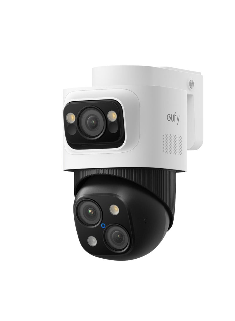 eufy Security PoE Bullet-PTZ CCTV Camera S4 Add-On, Wired Outdoor Cam, 4K UHD Triple Lens, 122° FOV, 360° Pan & Tilt, 8× Auto Zoom, AI Tracking, Red & Blue Lights, Colour Vision, 24/7 Recording, IP65 - Image 1