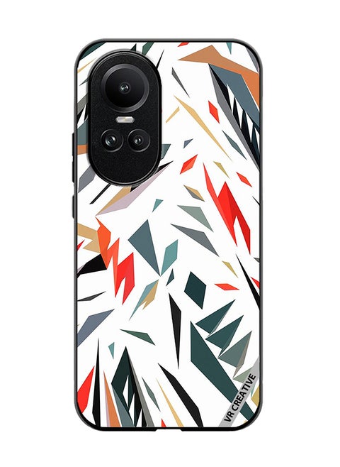 Protective Case Cover For Oppo Reno 10 Abstract Design Multicolour