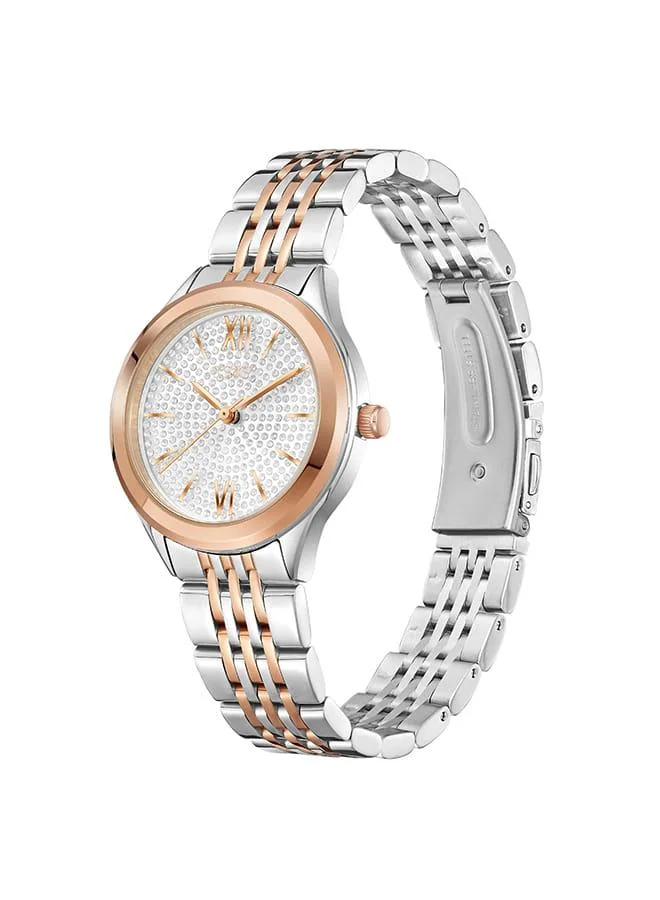 إكستاسي Women's Stainless Steel Analog Watch E23517-KBKS - 34 mm