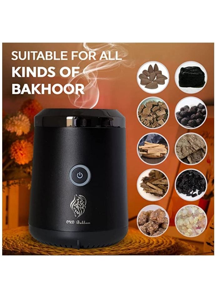 Bakhoor Electric Oud Incense Bukhoor Burner Aroma Diffuser With Long Lasting Battery Usb Rechargeable Great Gift For Home, Car, Desert Camping And Travel  - Image 2