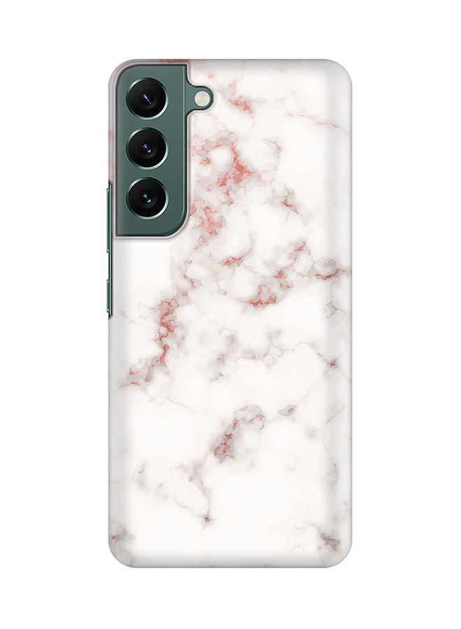 Stylizedd Case for Samsung Galaxy S22+ 5G Slim Snap Classic Series Shield Matte Finish Print - Marble Print Rose Grey - Image 1