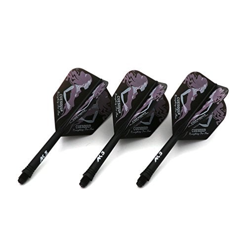 CUESOUL Integrated Dart Shaft and Flights L-Dart Shaft 21mm,Blck Dart Flights - Image 3