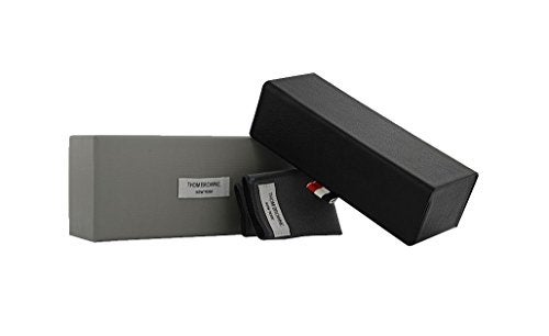 THOM BROWNE TB 806 ABLKSLV Matte BlackSilver w Dark GreyAR Sunglasses - Image 3