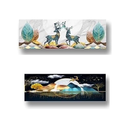 SHREESHANN Printed Air Conditioning Dust Cover,Folding Designer, 38 x 12 x 8 inches, for 1.5 Ton Indoor Split AC Pack of 2 - Image 1