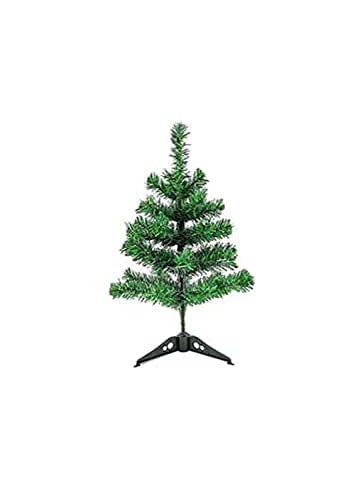 Lazybeee LAZYBEEE 2ft Small Christmas Tree Tabletop Mini Christmas Tree Artificial Xmas Tree with LED String Lights and Mix Design Ornaments  - Image 3