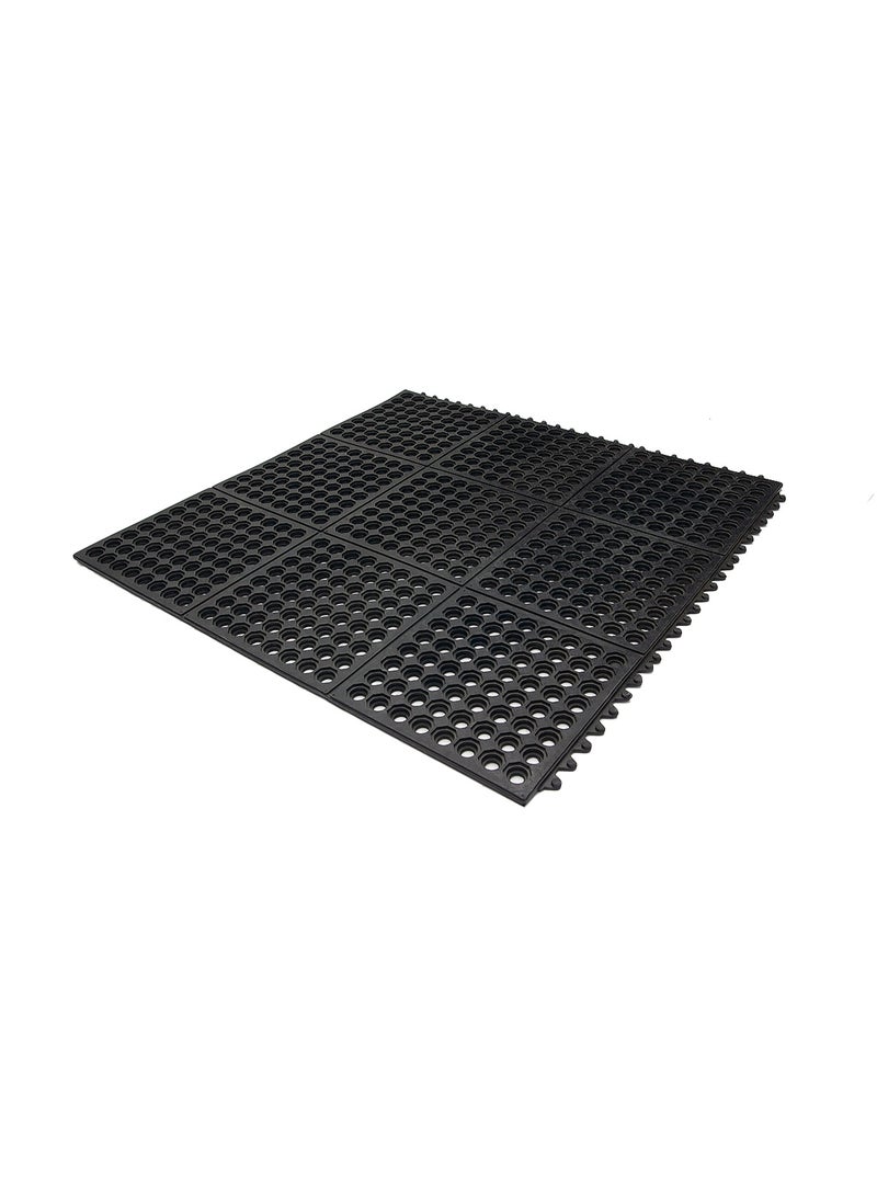 terrain TerraTuf® Link Mat – Heavy-Duty Interlocking Rubber Flooring for Farms, Stables, Kitchens & Industrial Areas – Anti-Slip Base, Simple Clean & Install 36"x36"  - Image 2