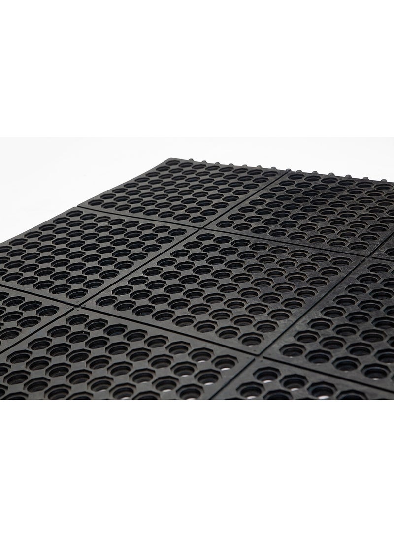 terrain TerraTuf® Link Mat – Heavy-Duty Interlocking Rubber Flooring for Farms, Stables, Kitchens & Industrial Areas – Anti-Slip Base, Simple Clean & Install 36"x36"  - Image 4