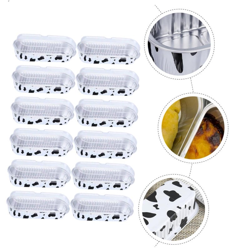 Disposable Aluminum Foil Loaf Pans with Lids 20 Pack Rectangular Baking Trays for Oven Air Fryer Food Storage - Image 4