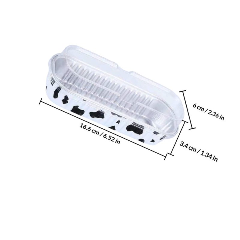 Disposable Aluminum Foil Loaf Pans with Lids 20 Pack Rectangular Baking Trays for Oven Air Fryer Food Storage - Image 3