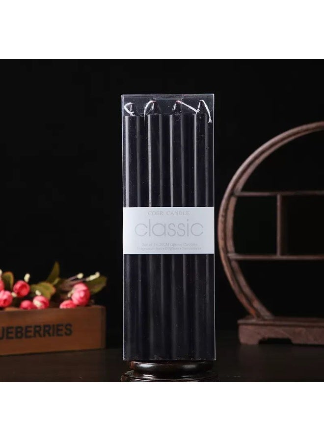 شمعة كور بلاك كاندلز الكلاسيكية عديمة الرائحة | تصميم فاخر خالٍ من العطور | شمع طبيعي غير سام | مثالية لغرف النوم، وغرف المعيشة، والمناسبات، وجلسات الاسترخاء - Image 2