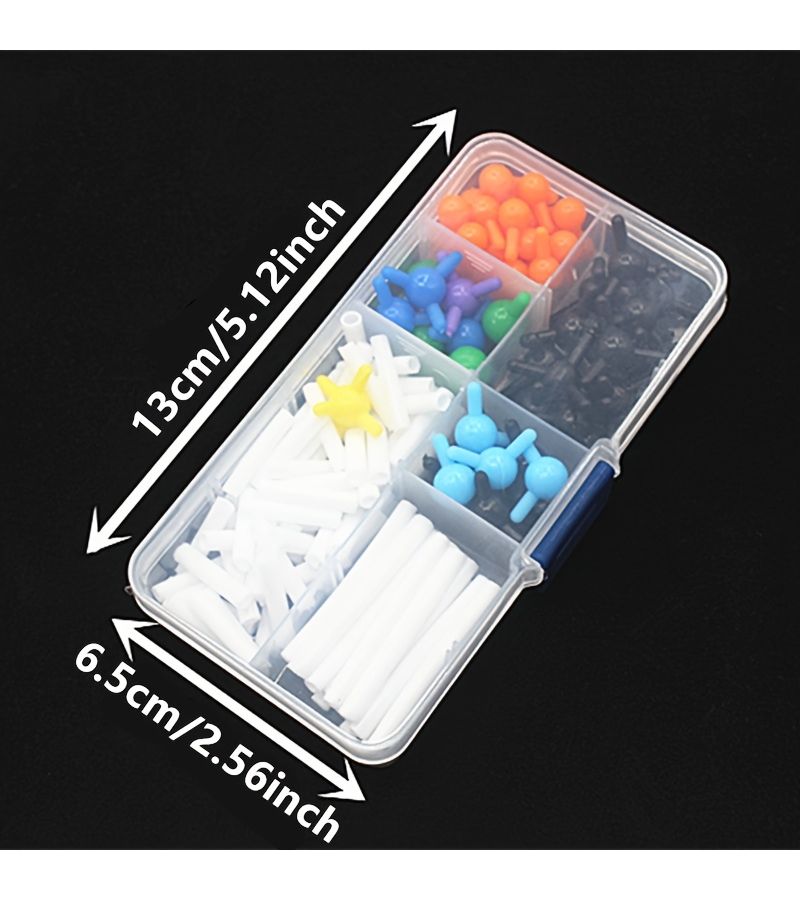 135 Pcs Molecular Model Set DLS 1032 Chemical Structure Models Ball Stick Series 9Mm 0.35 Inch For Beginner Learning - Image 2