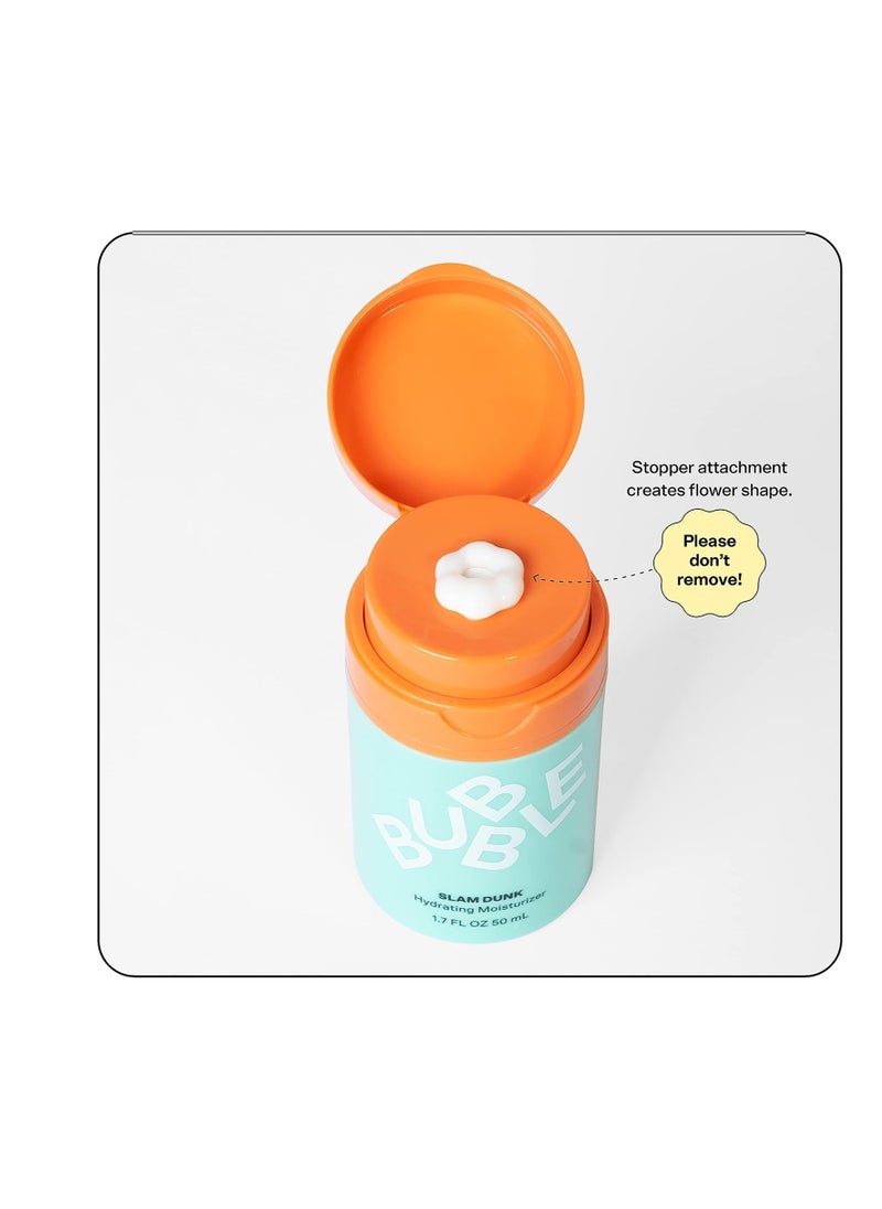 Bubble - Bubble Skincare Slam Dunk Hydrating Facial Moisturizer - Natural Aloe Juice + Avocado Oil for Skin Hydration and Blue Light Protection - Daily Face Moisturizer for Sensitive Skin (50ml) - Image 1