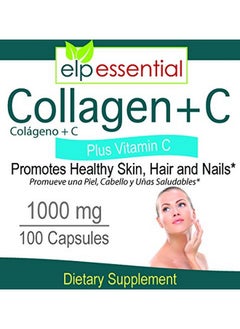 elp essential Collagen + C Type Collagen Plus Vitamin C 100 Capsules 1000Mg  - Image 3