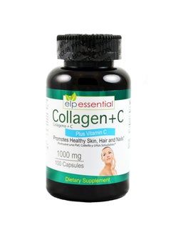 elp essential Collagen + C Type Collagen Plus Vitamin C 100 Capsules 1000Mg  - Image 2