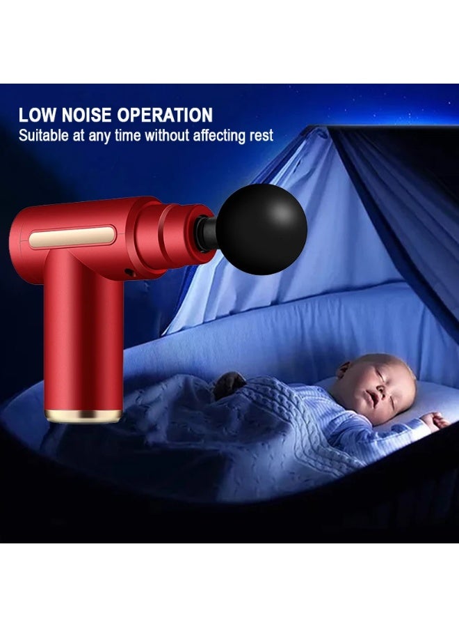 جهاز تدليك صغير محمول قابل لإعادة الشحن بـ 6 سرعات مناسب لاسترخاء الجسم والرقبة بتصميم صغير وأنيق - Image 4