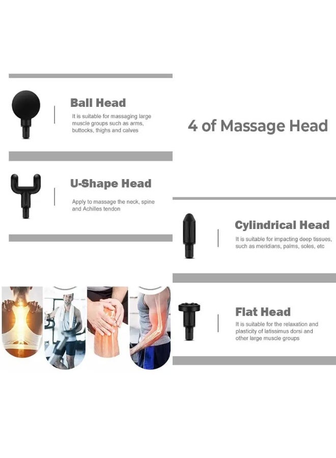 جهاز تدليك صغير محمول قابل لإعادة الشحن بـ 6 سرعات مناسب لاسترخاء الجسم والرقبة بتصميم صغير وأنيق - Image 5