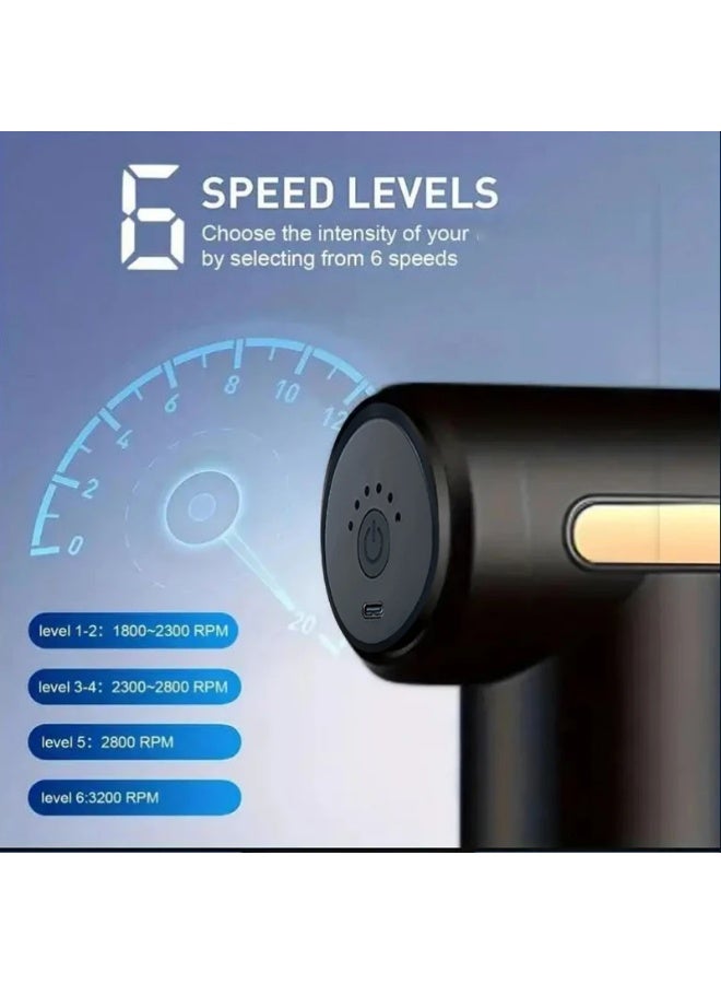 6-Speed Adjustment Rechargeable Portable Mini Massage Equipment Suitable For Body And Neck Relaxation Compact And Elegant Design - Image 4